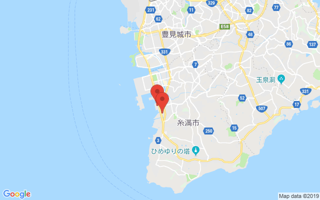 糸満の保険相談窓口のマップ